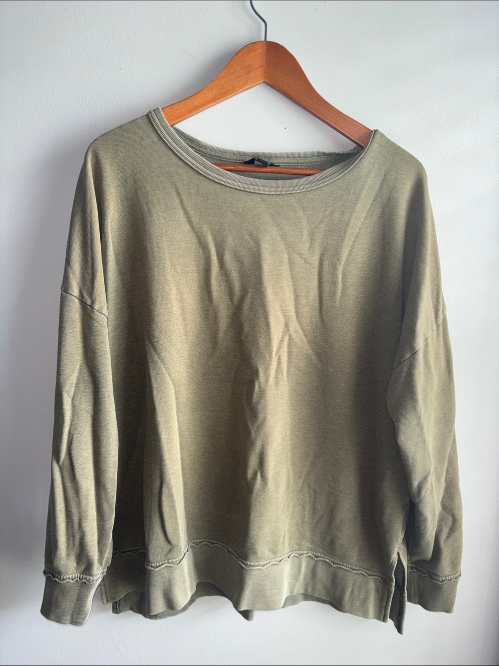 Buffalo David Bitton Olive Green Women's Crewneck Sweatshirt